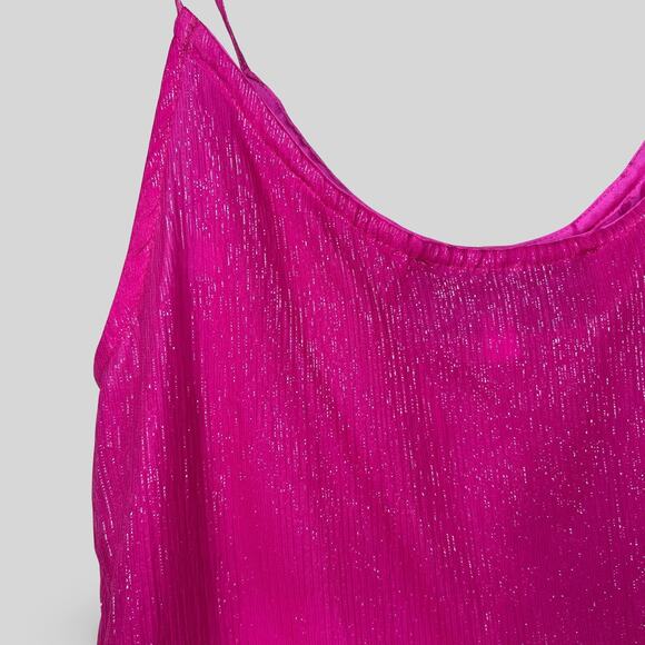 Rory Beca Metallic Pink Silk Top - Picture 2 of 6